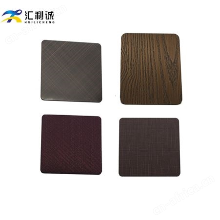 玫瑰金拉丝乱纹不锈钢彩色装饰板 别墅商业装潢工程定制