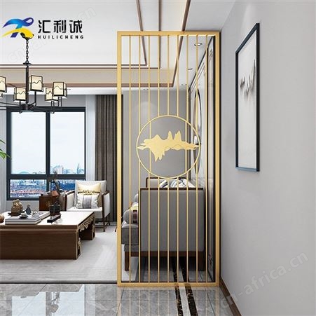 长虹玻璃屏风多种样式不锈钢隔断客厅装饰定制