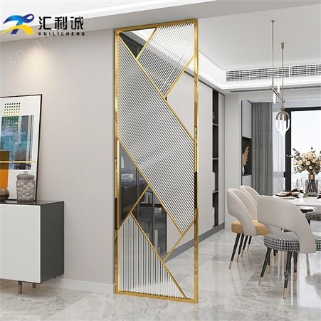 福建不锈钢屏风批发 玫瑰金屏风隔断客厅