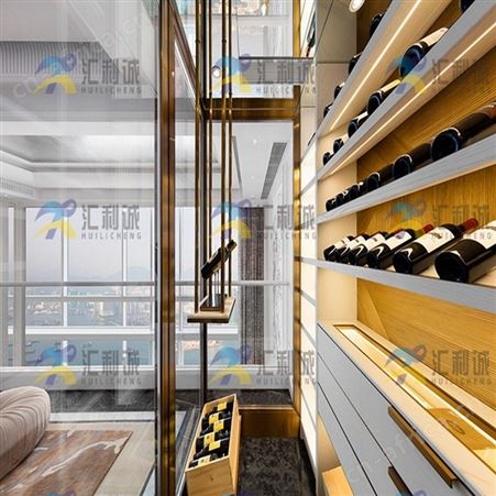 南海定制不锈钢金色酒柜不锈钢红酒柜酒架定制