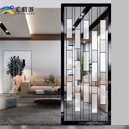 珠海长虹不锈钢玻璃屏风组合玻璃屏风 黑色屏风批发