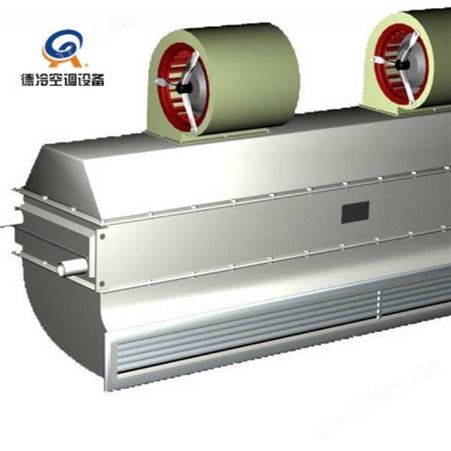 德冷空调生产RFML-S-2520型工业热水风幕机可用于食品厂等场所