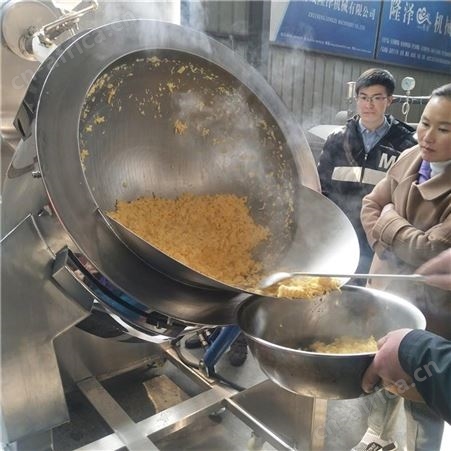 学校自动炒菜机 自动翻炒倾倒炒菜设备 配菜中心电磁行星搅拌炒锅