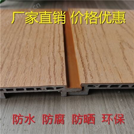 户外墙板生态木质长城板 木塑墙板 室内外别墅共挤木纹墙板 外墙挂板定做