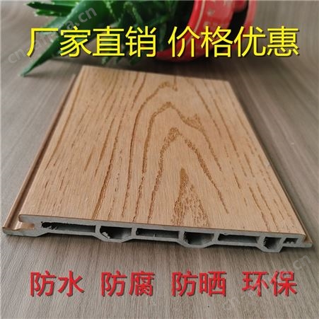 户外墙板生态木质长城板 木塑墙板 室内外别墅共挤木纹墙板 外墙挂板定做