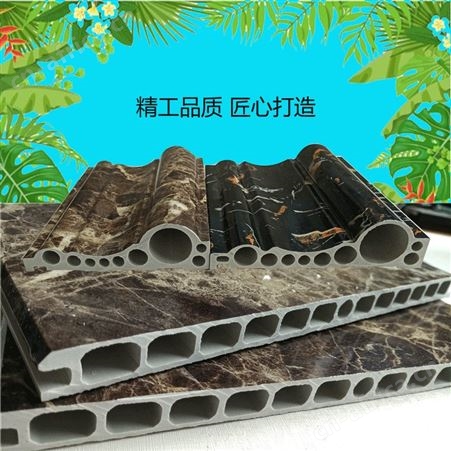 仿大理石黑白根咖啡网电梯门套线条集成墙面门套窗套线