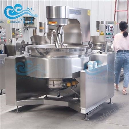 食品加工设备 大型电磁熬糖专用夹层锅 不糊底搅拌炒锅设备