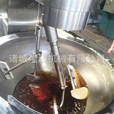 自动化糖锅 隆泽大型燃气加热炒糖机 牛轧糖花生糖搅拌炒锅