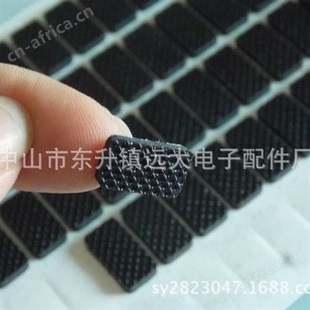 现货供应格纹橡胶防滑垫 音响底格橡胶垫 黑色硅胶垫，海绵垫