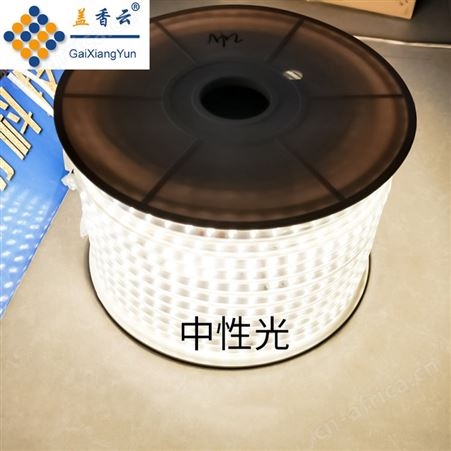 盖香云36V低压LED灯带中性光10mm斜双排2835-120D-带桥堆透镜款