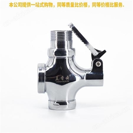 盖香云脚踏式蹲便器冲洗阀卧式冲水阀卫生间延时阀合金大脚踏