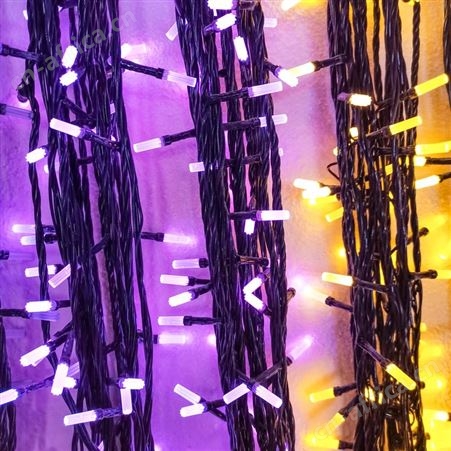 盖香云LED闪灯串灯满天星户外防水霓虹灯装饰灯透明线288灯