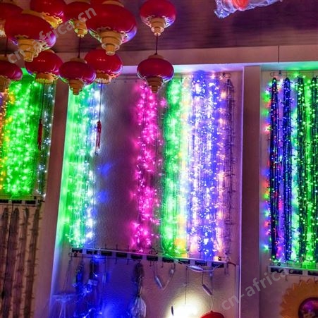 盖香云LED闪灯串灯满天星户外防水霓虹灯装饰灯透明线288灯