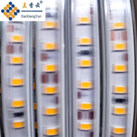 盖香云220V户外LED灯带白光10mm直排2835-120D-弧面拉丝