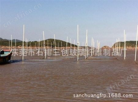 厂家生产供应强度耐盐酸腐蚀 包胶玻璃纤维插杆 深水紫菜养殖插杆