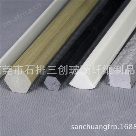 玻璃纤维拉挤六角棒 FRP玻璃纤维拉挤异形棒