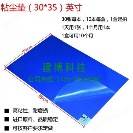 无尘室粘尘垫 防静电防尘门口除尘粘尘垫 26*45尺寸