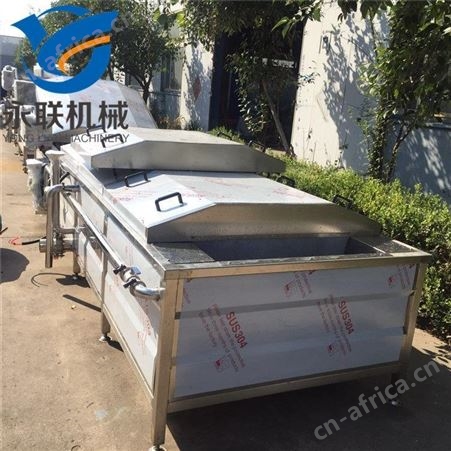 蒸汽加热漂烫流水线 全自动不锈钢漂烫流水线 土豆片漂烫杀青机