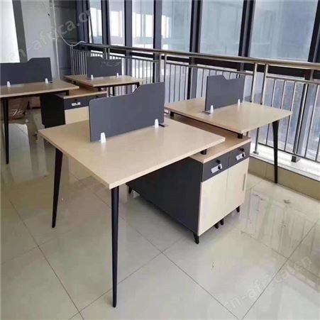 屏风职员办公桌 单四双人位电脑桌椅组 简约办公卡位工位员工