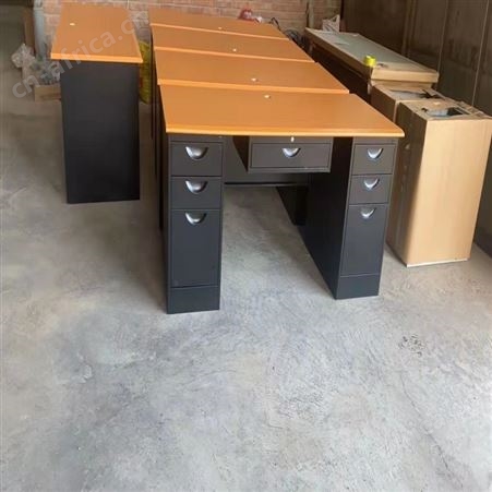 不锈钢金属电脑桌 金属办公桌 定制办公家具 旭峰家具 