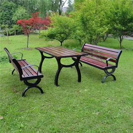 户外休闲座椅 旭峰家具 铁艺长条休闲椅 户外椅价格