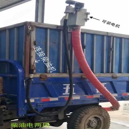 家用软管车载式吸粮机螺旋悬挂式吸粮机益民软蛟龙抽稻机
