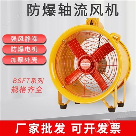 顺通 BSFT-300mm防爆手提式轴流风机12寸便携式安全排风扇通风机220V