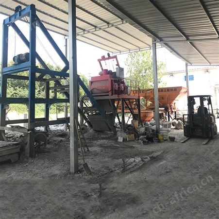 小型预制构件生产线设备 预制连锁块布料机 生产空心六棱块的机器