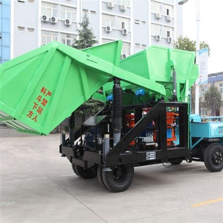 耿力联合自动上料喷浆机组 混凝土双料斗喷射机 断气刹混凝土机械