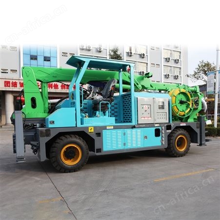 耿力液压工程混凝土湿喷台车   30立方隧道用砂浆湿喷机械手