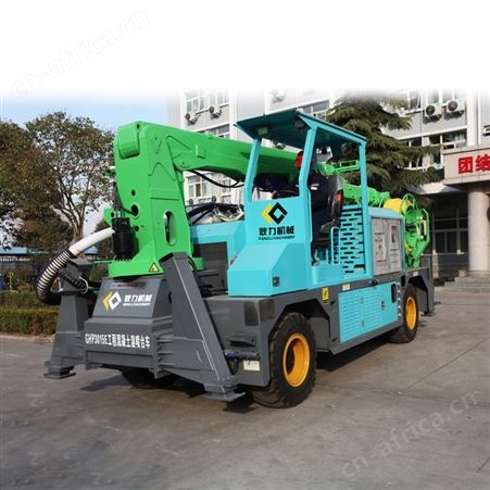 耿力液压工程混凝土湿喷台车   30立方隧道用砂浆湿喷机械手