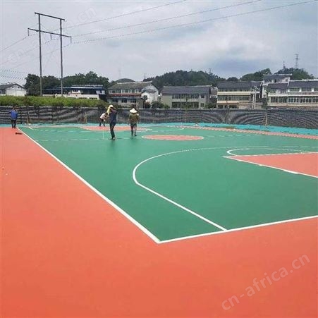 成都硅pu篮球场地室外羽毛球场体育馆运动场地材料