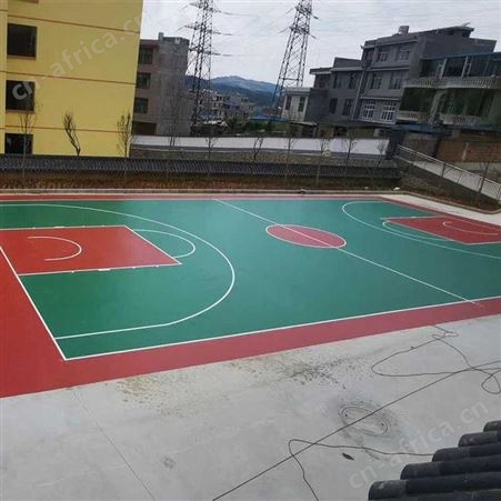 厦门塑胶跑道材料地胶硅PU篮球场学校操场幼儿园EPDM橡胶颗粒