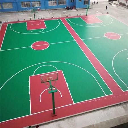 成都硅pu篮球场地室外羽毛球场体育馆运动场地材料