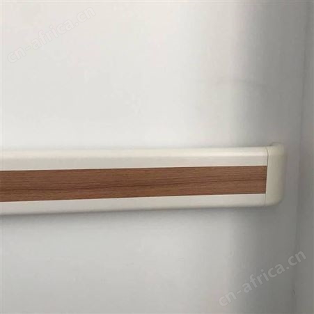 成都PVC走廊防撞扶手过道扶手木纹色柚木色