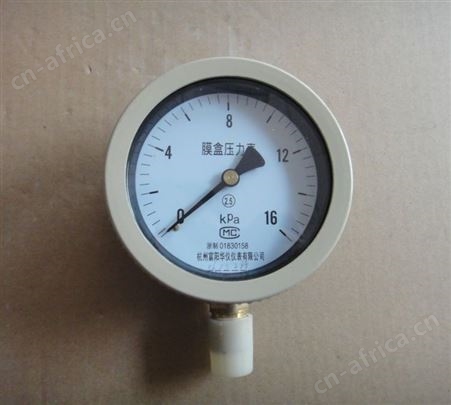 膜盒压力表 压力表 高低压压力表 专业供应炉窑燃烧控制配件及装备