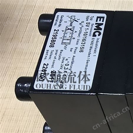 销售维修EMG伺服阀SV1-10/16/315/6液压电磁阀