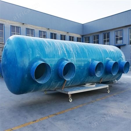 模压 玻璃钢 整体式缠绕地埋式化粪池 三格一体式化粪池弘顺厂家货源
