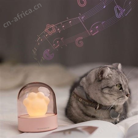 红素猫爪灯音乐盒 免费设计logo 300件起订不单独零售