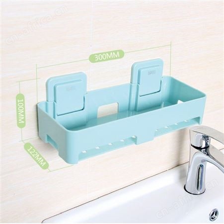 浴室强力粘贴塑料置物架厨房调味架洗漱用品收纳架