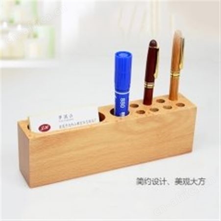 红素多功能笔筒名片座 免费设计logo 500件起订不单独零售