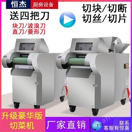 切菜机商用多功能全自动食堂用电动不锈钢土豆切片切丝机切丁机