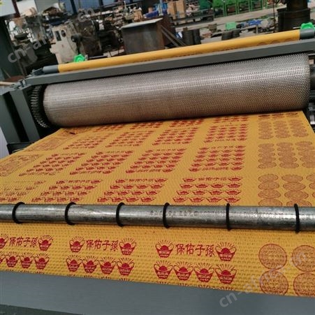 欧凯力全自动黄纸烧纸压花印花机创业3D黄表纸印刷生产机烫金纸机