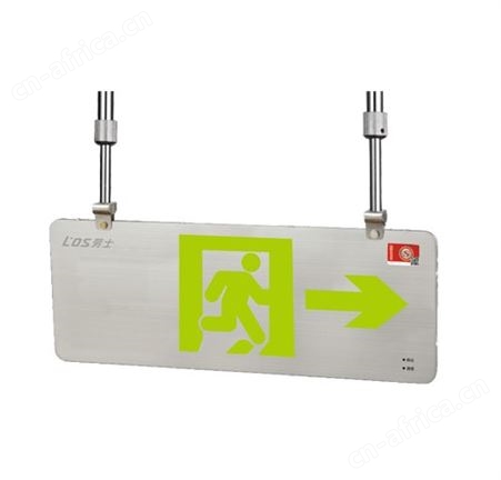 劳士eps集中电源A型超薄双面不锈钢0.38cm吊杆式向右标志指示灯具L-BLZC-2LROEⅡ0.5WZXL