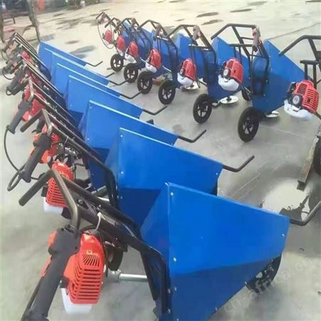 单肩背式割草机  U型把手操作协调适应地形多