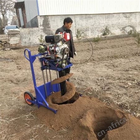 柴油植树打坑机 宸瑞达C-12硬地大面积植栽果树苗