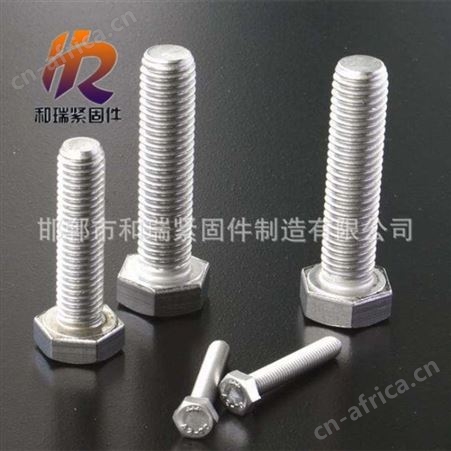 和瑞 螺栓现货规格齐全热镀锌外六角螺丝高强度螺栓4.8级紧固件