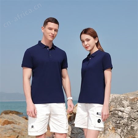 短袖t恤polo衫男女夏季宽松定制印logo全纯棉运动休闲上衣