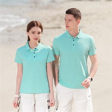 短袖t恤polo衫男女夏季宽松定制印logo全纯棉运动休闲上衣