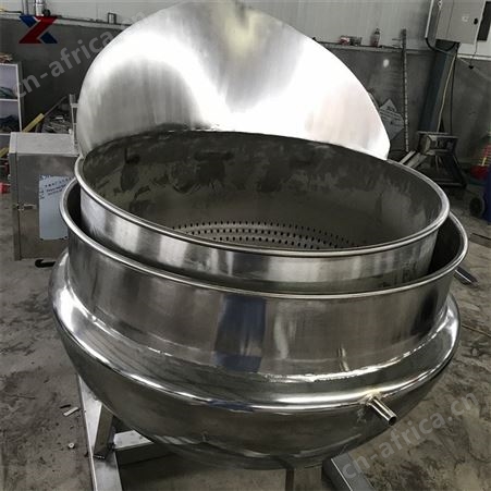可倾式夹层锅生产商 燃气带保温搅拌锅 运行稳定